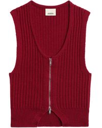Isabel Marant - Top Devima A Coste Con Zip - Lyst