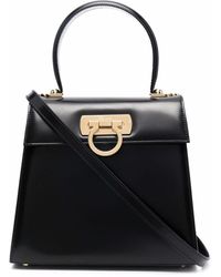 Ferragamo - Iconic Leather Handbag - Lyst