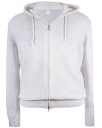 Eleventy - Cashmere Zip-Up Hoodie - Lyst