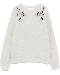 Kaos - Glass Crystal-Detail Sweater - Lyst