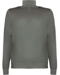 Fedeli - Turtleneck Ribbed-Trims Sweater - Lyst
