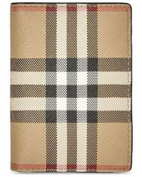 Burberry - Porte-cartes en cuir à motif Vintage Check - Lyst