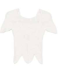 Cult Gaia - Eliza V-Neck Scalloped Top - Lyst