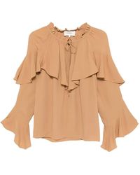 Ba&sh - Betty Ruffled Tiered Blouse - Lyst