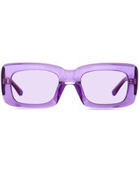 Linda Farrow - X lunettes de soleil à monture rectangulaire - Lyst