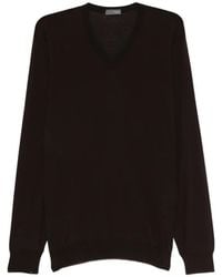 Drumohr - V-Neck Long-Sleeve Sweater - Lyst