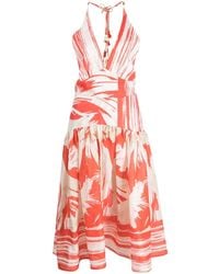 Silvia Tcherassi - Stripe-print Backless Midi Dress - Lyst