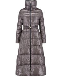 Herno - Maxi Down Jacket With High Collar - Lyst