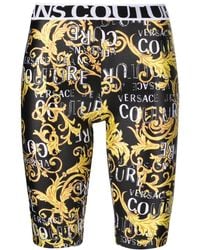 Versace Jeans Couture - Baroque-Print Cycling Shorts - Lyst