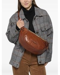 The Bridge - Unica Logo-Plaque Leather Crossbody Bag - Lyst