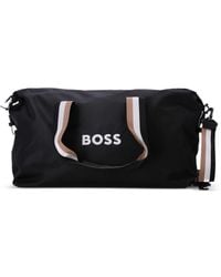 BOSS - Rubberized-logo Duffle Bag - Lyst
