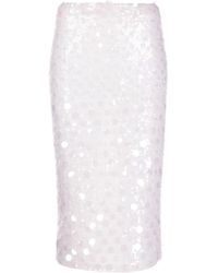 P.A.R.O.S.H. - Sequin-embellished Midi Skirt - Lyst