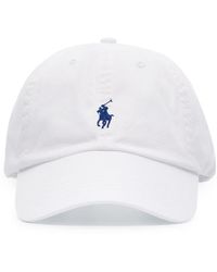 Polo Ralph Lauren Lilac Logo Embroidered Cotton Cap in Purple for Men | Lyst