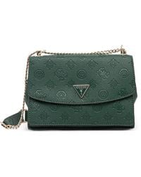 Guess - Cresidia Logo-Plaque Crossbody Bag - Lyst