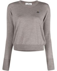 Vivienne Westwood - Logo Cotton Sweater - Lyst