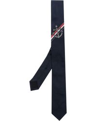 Thom Browne - Cravate en soie à logo imprimé - Lyst