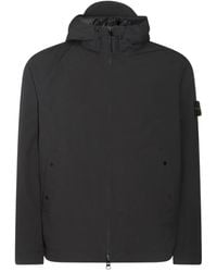 Stone Island - Kapuzenjacke aus Softshell - Lyst