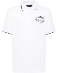 Amiri - Logo-Embroidered Cotton Polo Shirt - Lyst