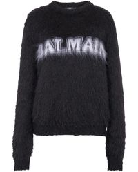 Balmain - Knitwear > round-neck knitwear - Lyst