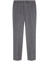 Versace - Medusa-plaque Tapered Trousers - Lyst
