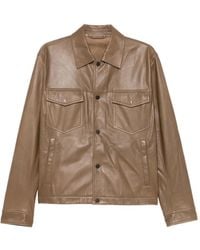 Emporio Armani - Press-Stud-Fastening Jacket - Lyst