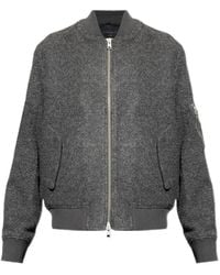 AllSaints - Saku Zip-Fastening Bomber Jacket - Lyst