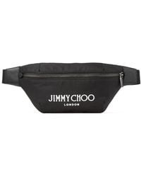 Jimmy Choo - Finsley Gürteltasche Mit Logo-Print - Lyst