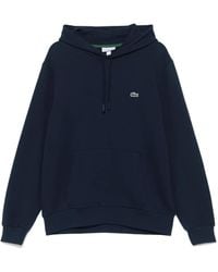 Lacoste - Sudadera con capucha y logo bordado - Lyst