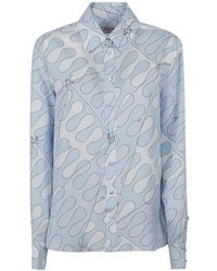 PUCCI - Iride-Print Silk Shirt - Lyst