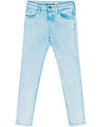 Jacob Cohen - Jeans skinny crop a vita media - Lyst