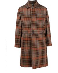 Mackintosh - Milan Check-pattern Wool Coat - Lyst
