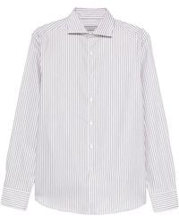Canali - Gestreept Overhemd - Lyst