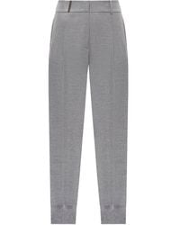 Peserico - Pleated Cuffed Trousers - Lyst
