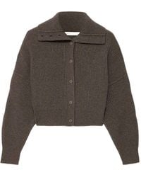 AllSaints - Caron Ribbed Button-Front Cardigan - Lyst