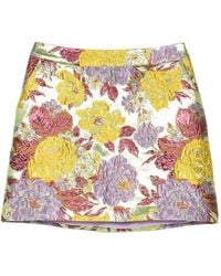 Elie Saab - Floral-Brocade A-Line Skirt - Lyst