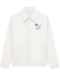 Drole de Monsieur - Buttoned Graphic Shirt Jacket - Lyst