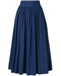 Woolrich Jupe mi-longue évasée - Bleu