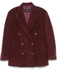Etro - Double-Breasted Coat - Lyst