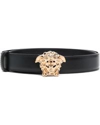 Versace - La Medusa leather belt - Lyst