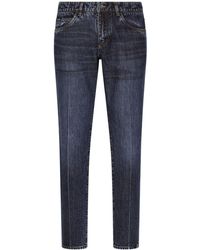 Dolce & Gabbana - Mid-rise Slim-cut Jeans - Lyst