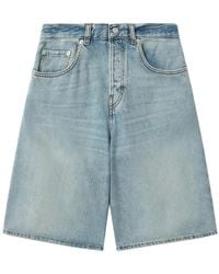 Haikure - Pantalones Vaqueros Cortos Con Diseño Ancho - Lyst