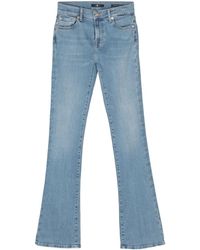 7 For All Mankind - Slim Illusion Bootcut Cotton Jeans - Lyst
