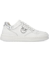 Pinko - Mandy Logo-Detail Lace-Up Sneakers - Lyst