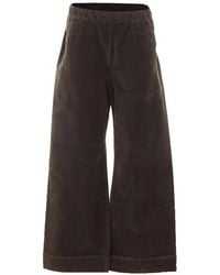 TRUE AVENUE - Pensil Elasticated-Waist Wide-Leg Trousers - Lyst