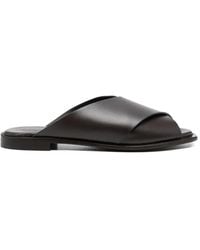 DONNARì - Crossover Leather Sandals - Lyst