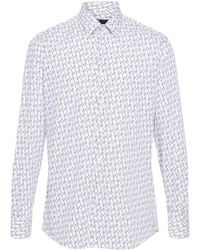 Karl Lagerfeld - Camicia con stampa FF Karligraphy - Lyst