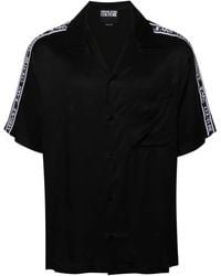 Versace Jeans Couture - Logo-Tape Short-Sleeve Shirt - Lyst