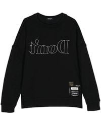 Undercover - Slogan-Embroidered Drop-Shoulder Sweatshirt - Lyst