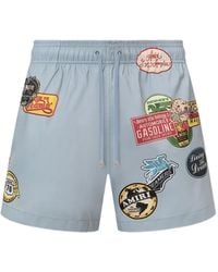 Amiri - Station Patch Swim Trunk - Lyst