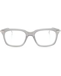 Thom Browne - Brille Mit Eckigem Gestell - Lyst